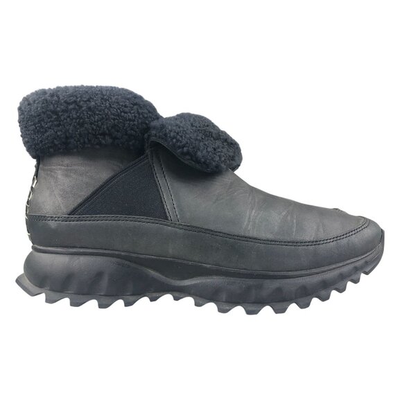 Cole Haan Women's Size 6.5B GrandExplore Black Leather All Terrain Ankle Booties - Picture 1 of 16